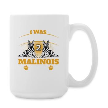 Normal 2 Malinois Ago Belgian Shepherd - Large Mug 440 ml - white - Right