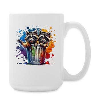 Waschbär North American Raccoon - Grande tasse 440 ml - blanc - Droite