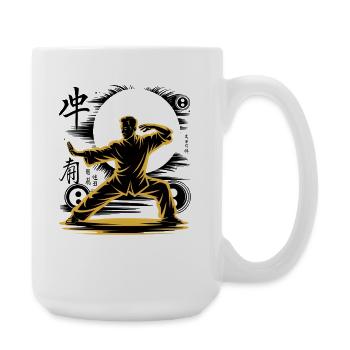 Tai Chi Zen Meditation – Chi Qigong Training - Große Tasse 440 ml - Weiß - Rechts