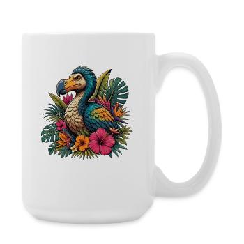 Magie tropicale colorée du perroquet - Grande tasse 440 ml - blanc - Droite
