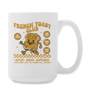 Breakfast Funny Brunch Coffee Pancake - Large Mug 440 ml - white - Right