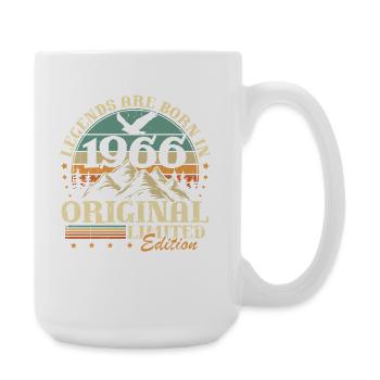 Legends 1966 Vintage 60th Birthday Gift - Large Mug 440 ml - white - Right