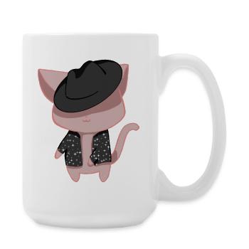 Chat danseur - Grande tasse 440 ml - blanc - Droite