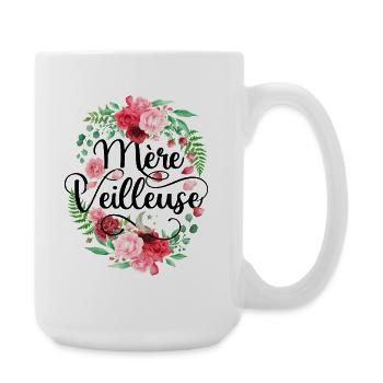 Mère Veilleuse Merveilleuse Fête Des Mères - Grande tasse 440 ml - blanc - Droite