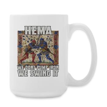 Chasseurs HEMA : Escrime historique et chevalerie - Grande tasse 440 ml - blanc - Droite