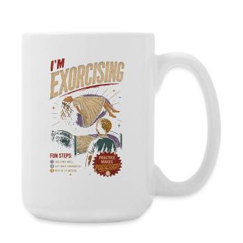Im Exorcising: Self Help Humor - Large Mug 440 ml - white - Right