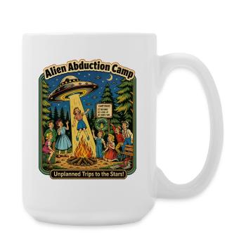 Camp d’enlèvement extraterrestre : Voyages imprévus - Grande tasse 440 ml - blanc - Droite