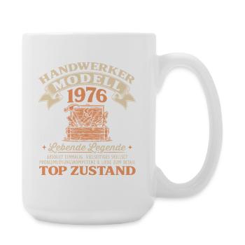 50. Geburtstag Handwerker Modell 1976 - Große Tasse 440 ml - Weiß - Rechts