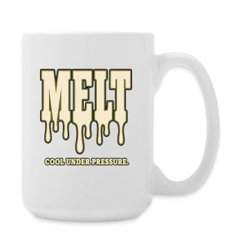 MELT – Cool Under Pressure | Humor about Stress - Large Mug 440 ml - white - Right