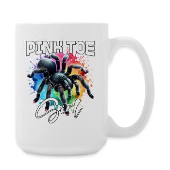 Pinktoe Rosafuss Tarantula Girl - Large Mug 440 ml - white - Right