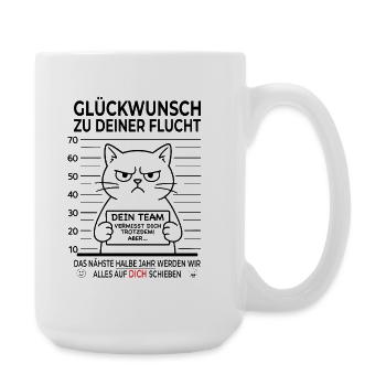 Lustiges Abschiedsgeschenk Kollegen - Große Tasse 440 ml - Weiß - Rechts
