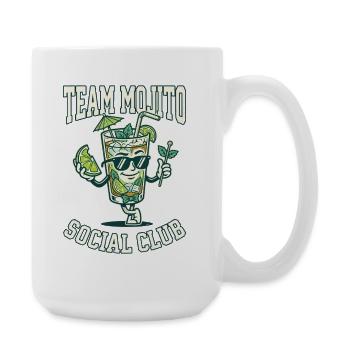 Barman de cocktails Mojito pour enterrement de vie de garçon - Grande tasse 440 ml - blanc - Droite