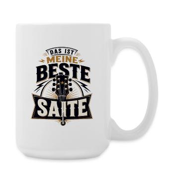 Gitarre - Das ist meine beste Saite - Große Tasse 440 ml - Weiß - Rechts
