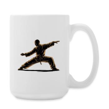 Tai Chi Zen Meditation – Chi Qigong Training - Large Mug 440 ml - white - Right