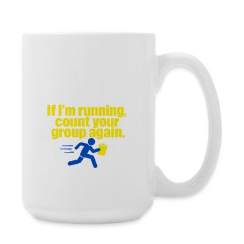 Sortie scolaire drôle avec un professeur : comptez encore votre groupe - Grande tasse 440 ml - blanc - Droite