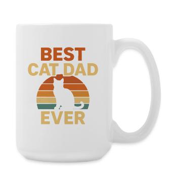 Best Cat Dad - Large Mug 440 ml - white - Right