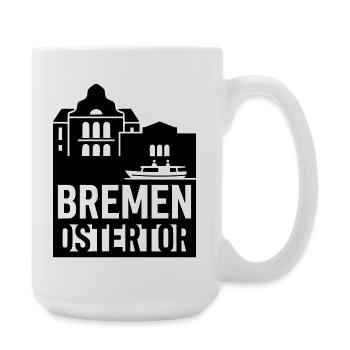 bremen ostertor - Große Tasse 440 ml - Weiß - Rechts