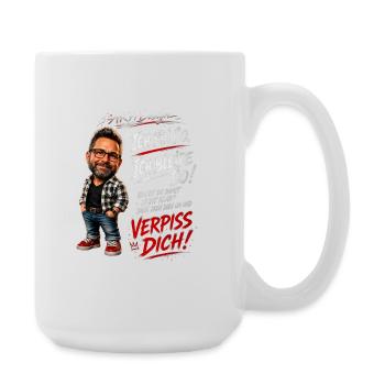 Lustiger Männerspruch – Ich bin so. Ich bleib so. - Große Tasse 440 ml - Weiß - Rechts