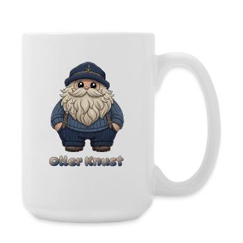 Plattdüütsch Edition: Oller Knust - Große Tasse 440 ml - Weiß - Rechts