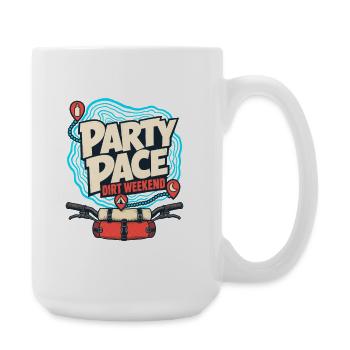 Party Pace Dirt Weekend Bikepacking Off Road Campo - Large Mug 440 ml - white - Right