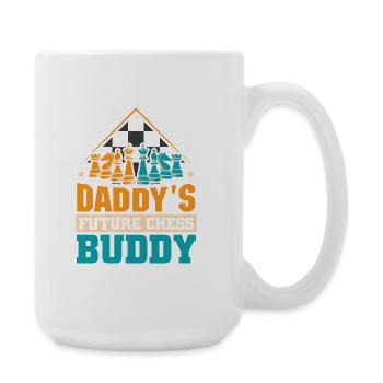 Échiquier des joueurs d’échecs - Grande tasse 440 ml - blanc - Droite