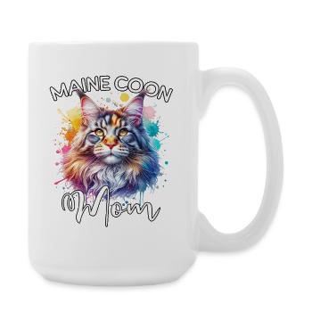Maman Maine Coon - Grande tasse 440 ml - blanc - Droite