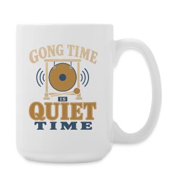 Cadeau du bol chantant Klangbad Klangheilung - Grande tasse 440 ml - blanc - Droite