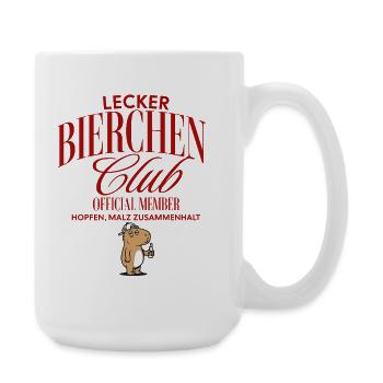 Lecker Bierchen Club - Große Tasse 440 ml - Weiß - Rechts