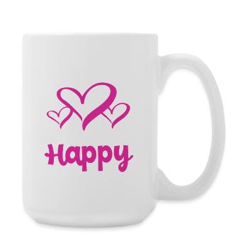 Danse en ligne - Grande tasse 440 ml - blanc - Droite