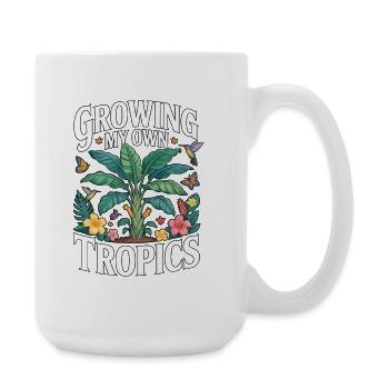 Growing My Own Tropics Tropical Garden - Large Mug 440 ml - white - Right
