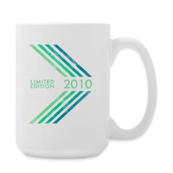 Édition limitée 2010 anniversaires garçons et filles - Grande tasse 440 ml - blanc - Droite