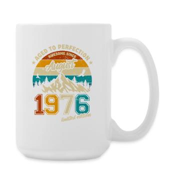 Août 1976 | Vieilli à la perfection | Anniversaire - Grande tasse 440 ml - blanc - Droite