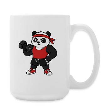 Gym Panda - Grande tasse 440 ml - blanc - Droite