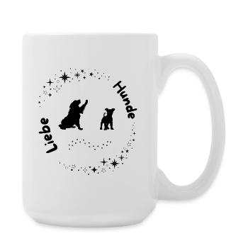 Dog love - Large Mug 440 ml - white - Right