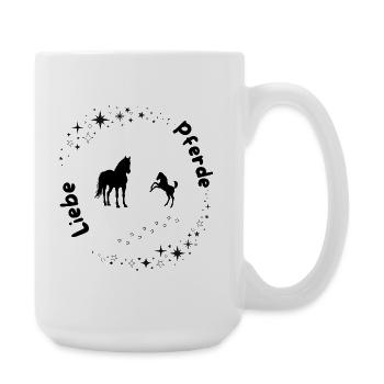 Star Circle Horse Love - Large Mug 440 ml - white - Right