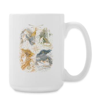 Équipe de secours - Grande tasse 440 ml - blanc - Droite