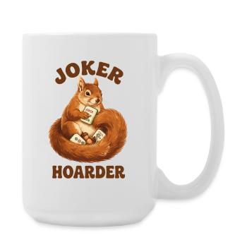 Mahjong Joker Hoarder Eichhörnchen - Große Tasse 440 ml - Weiß - Rechts