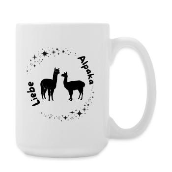Alpaga Love Design - Grande tasse 440 ml - blanc - Droite