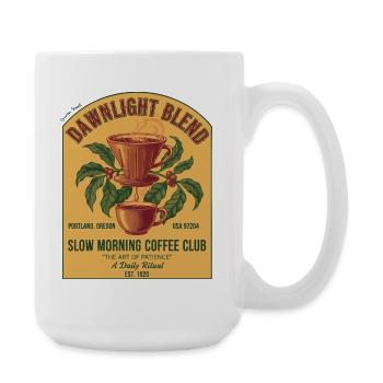 Petit-déjeuner Café Dawnlight Blend Slow Morning Club - Grande tasse 440 ml - blanc - Droite