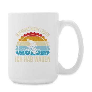 Kondition Statt Akku - Große Tasse 440 ml - Weiß - Rechts