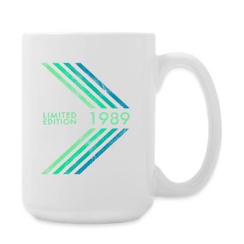 1989 Limited Edition Geburtstag Herren Damen Sport - Große Tasse 440 ml - Weiß - Rechts