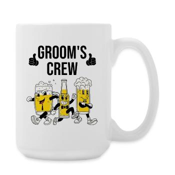 Groom Crew Beer - Large Mug 440 ml - white - Right