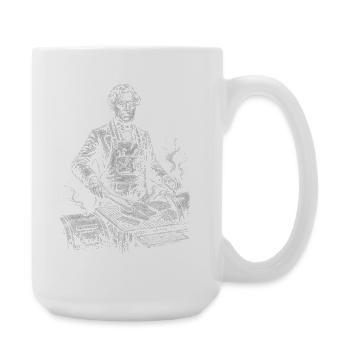 Franklin Pierce Grilling BBQ - Grande tasse 440 ml - blanc - Droite