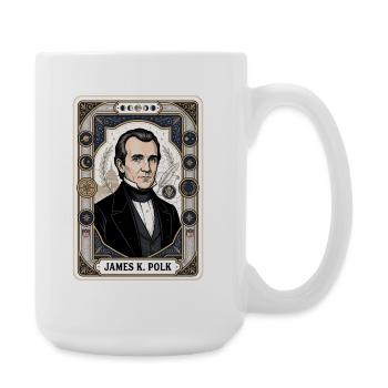 James K. Polk Tarotrahmen - Große Tasse 440 ml - Weiß - Rechts