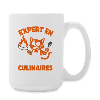Expert en catastrophes culinaires - Grande tasse 440 ml - blanc - Droite