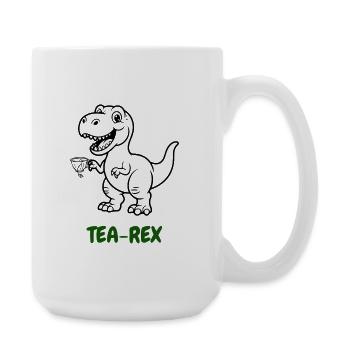 Tea-Rex Tee-Genießer - Große Tasse 440 ml - Weiß - Rechts
