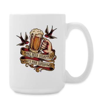 Ich Lasse Bier Verschwinden Craft Beer - Große Tasse 440 ml - Weiß - Rechts