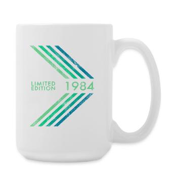 1984 Limited Edition Geburtstag Herren Damen Sport - Große Tasse 440 ml - Weiß - Rechts