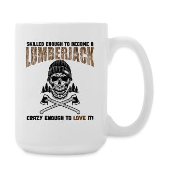 Lumberjack Skull Axes - Large Mug 440 ml - white - Right