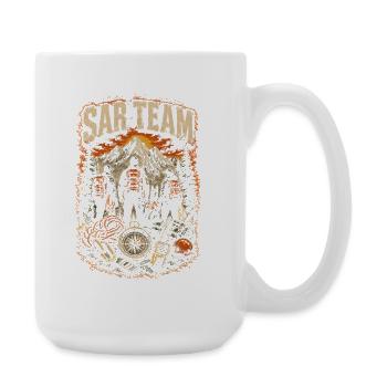 Rettungsteam SAR Team - Große Tasse 440 ml - Weiß - Rechts